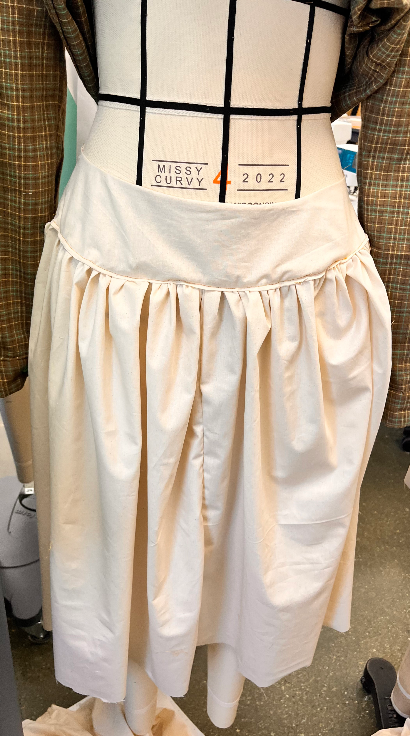 Gathered Placket Skirt