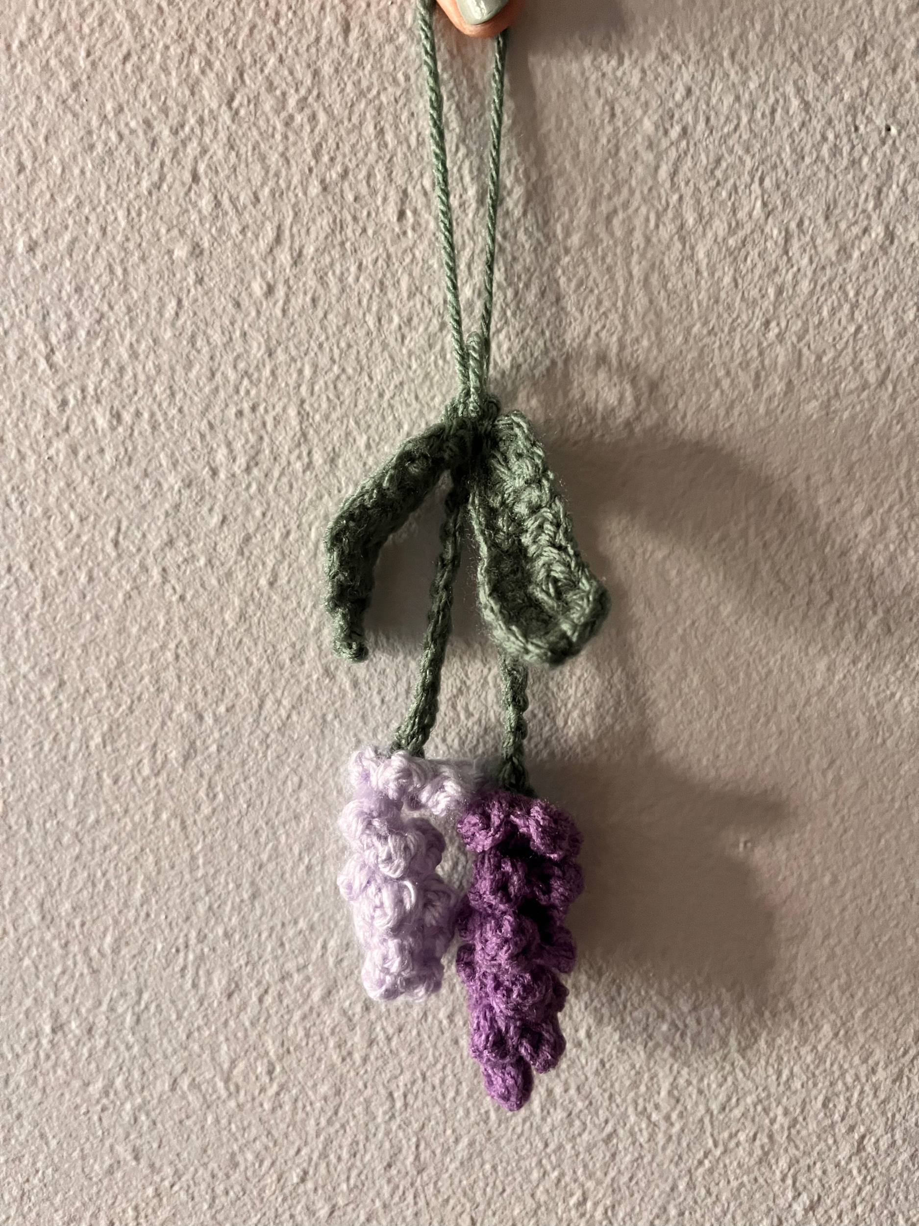 Lavender Sprig crochet piece
