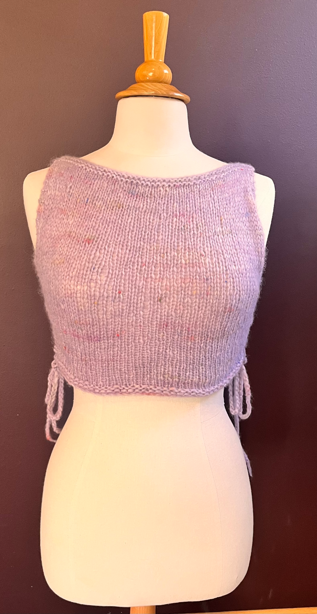 Side Tie Top — detail view